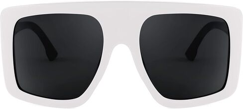 FEISEDY Large Square Baddie Oversized Women Sunglasses Shield Men Fashion Flat Top Wrap Baddie Shades B5040 in Saudi Arabia