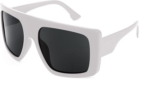 FEISEDY Large Square Baddie Oversized Women Sunglasses Shield Men Fashion Flat Top Wrap Baddie Shades B5040 in Saudi Arabia