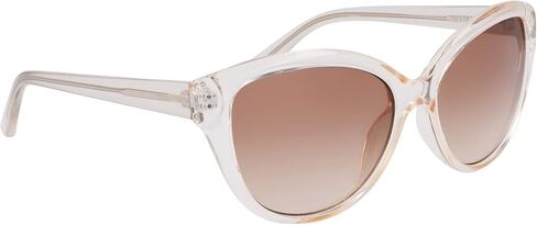 NAUTICA Women's N2241S Cat Eye Sunglasses, Crystal Beige, One Size in Saudi Arabia