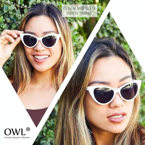 نظارة شمسية OWL مكونة من 12 قطعة عين القطة للنساء، نظارات شمسية ريترو محمية من الأشعة فوق البنفسجية، مجموعة جميلة من ظلال عين القطة للنساء in Saudi Arabia