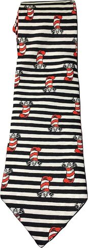 ربطة عنق جديدة جديدة ذات شريط أحمر قابلة للعكس من دكتور سيوس كات إن ذا هات in Kuwait