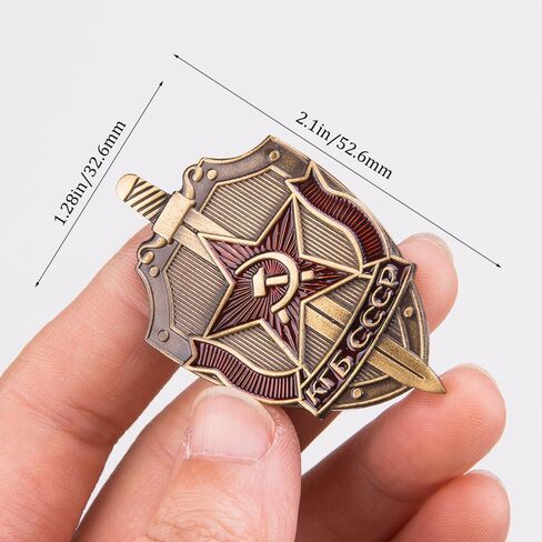 1PCS KGB Soviet Russian Badge Medal Sickle & Hammer Emblem USSR KGB CCCP in Kuwait