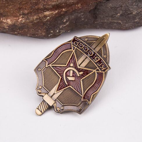 1PCS KGB Soviet Russian Badge Medal Sickle & Hammer Emblem USSR KGB CCCP in Kuwait