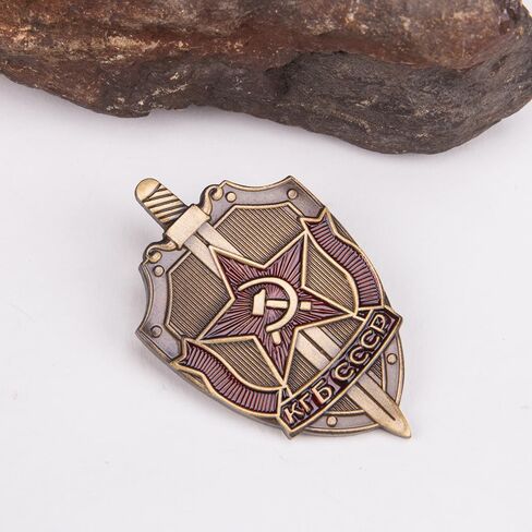 1PCS KGB Soviet Russian Badge Medal Sickle & Hammer Emblem USSR KGB CCCP in Kuwait