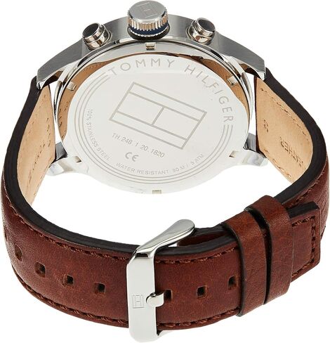 Tommy Hilfiger Men's 1791137 Cool Sport Two-Tone Stainless Steel Watch with Leather Band in Saudi Arabia