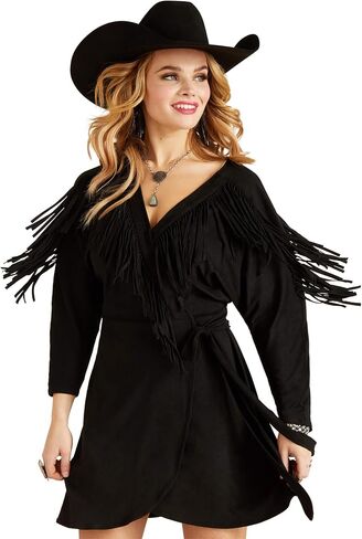 ARIAT womens Wms Black Hills Drs Black Dress in Saudi Arabia