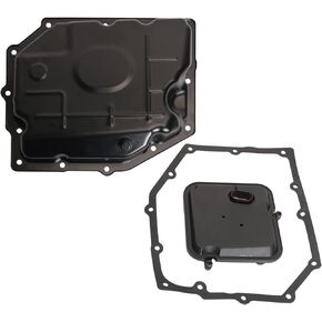 Transmission Oil Pan Kit with Transmission Filter & Gasket, Fit for 42RLE Transmission, Fit for Dodge Dakota Durango Nitro Challenger Charger Magnum, Fit for Jeep Liberty Wrangler, 52852912AC 265-818
