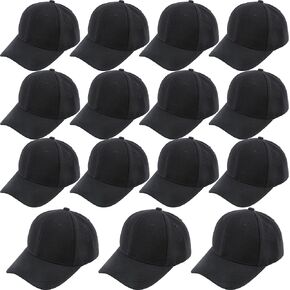 15 Pack Adult Baseball Hats Blank Baseball Cap Adjustable Plain Baseball Cap Bulk for Men Women Outdoor Sports in Kuwait