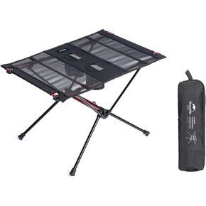 Naturehike Ultralight Folding Table Outdoor Camping Portable Outdoor Tea Aluminum Alloy Table for Picnic, Camp, Beach (Dark)