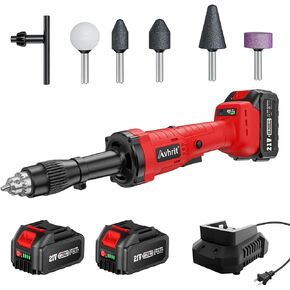 Cordless Die Grinder with 2x 4.0Ah Batteries, 21V Brushless Die Grinder, Variable Speed Straight Grinder for Rust Removal, Grinding, Cutting, Polishing in Kuwait
