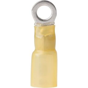 ANCOR MARINE GRADE 312399 Electrical Nylon Insulated Adhesive Lined Heat Shrink Ring Terminals (12 to 10-Gauge, Size 10 Screw, 100-Pack)
