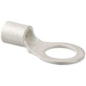 NSI Uninsulated Ring Terminal, 8 Wire Size, 3/8" Stud Size, 0.591" Width, 1.161" Length