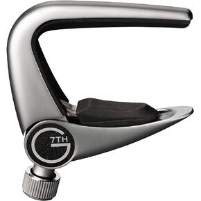 G7th Performance Capos G7 NewportUke/Banjo Ukulele/Banjo in Silver Pressure Touch Capo