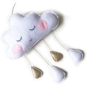 Home Décor Room Wall Cloud 's Room Decor Tent Ornament Nursery Ceiling Crib Mobile Wall Hanging House Ornaments Clouds Decoration Raindrop Pendant Cell Phone Felt Toy