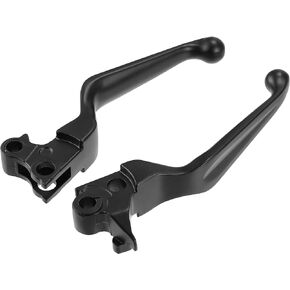 X AUTOHAUX 2 Pcs Brake Clutch Levers for Harley Davidson Sportster 883 1200 Dyna Touring Road King Motorcycle Brake Handlebar Aluminum Alloy Black