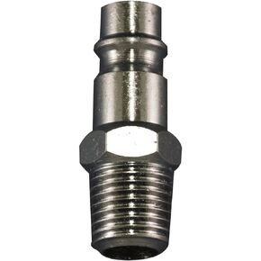 Milton S-762-1 3/8" MNPT HIGHFLOWPRO V-Style/European Interchange Steel Air Plug Fitting (High Volume Low Pressure Application)