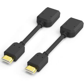 كابل تمديد HDMI EXTRACTME، 2 حزمة محول موسع HDMI ذكر إلى أنثى عالي السرعة يدعم 4K 3D لـ Google Chrome Cast، Roku Stick، TV Stick، HDTV، PS3/4، Xbox360، الكمبيوتر المحمول والكمبيوتر الشخصي in Kuwait