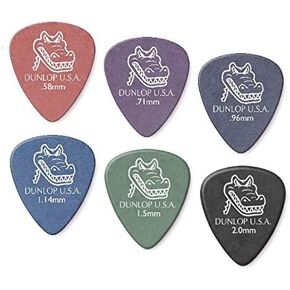 Dunlop Gator Grip Picks Sample Variety Mix Pack (2 of each gauge) 12/Player's Pack
