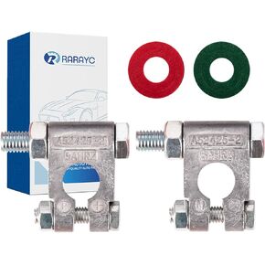 Military Spec Battery Terminal Top Post Kit with Cover,Copper Lugs,Heatshrink and post washer