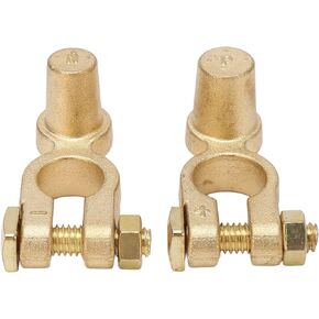 Battery Terminal, 1 Pair of SAE to JIS Car Battery Terminal Connector Positive Negative Top Post Battery Terminal for Auto