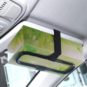 Miytsya 1 PC Auto Accessories Car Sun Visor Tissue Box Holder Paper Towel Napkin Box Cover Seat Back Bracket Portable Car Mount Organizer