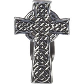 Cathedral Art (Abbey & CA Gift Auto Visor Clip, Celtic Cross, Silver