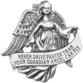 Guardian Angel Visor Clip Car Sun Visor Accessories Medal Bless Driving Safety Religious Gift for Driver, Parent, Family, Friend (1 Pcs)