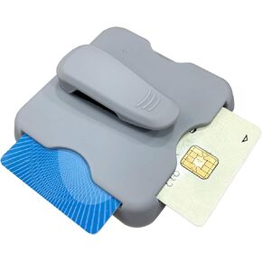 Car Plastic Card Holder, Sun Visor Mount Glasses Ticket Clip Organizer, Grey