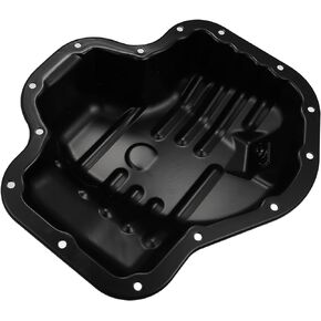 X AUTOHAUX Transmission Engine Oil Pan for Toyota Camry Corolla Highlander RAV4 For Scion TC 12101-0H010 Engine Oil Pan Lower Engine Sump Pan Oil Pan Black Powder Coating Metal