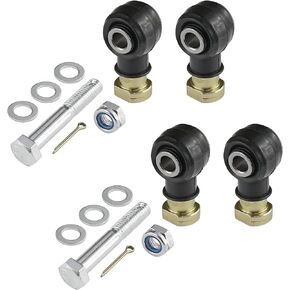 Caltric Two Sets Of Tie Rod End Kit Compatible with Polaris Sportsman 500 1998 1999 2000 2001 2002 2003 2004 2005