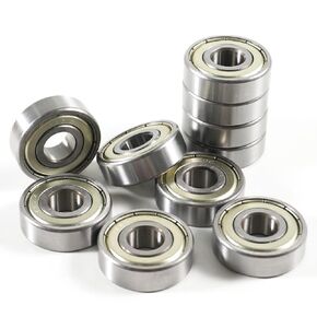 TOP-VIGOR 10pcs MR83ZZ Shielded Greased Ball Bearings, 3x8x3mm Deep Groove Ball Bearings, Noiseless, Stable Performance and Smooth Spin
