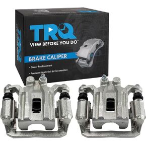 TRQ New Rear Brake Caliper Assembly w/Bracket & Hardware Pair for Nissan Truck