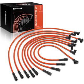 A-Premium Ignition Spark Plug Wires Set of 9 Compatible with Chevrolet Blazer 1973, C20 1975-1986, Chevelle 1966-1973, K5 Blazer 1976-1978, Monte Carlo 1970-1975, K10/K10 Suburban, K20/K20 Suburban