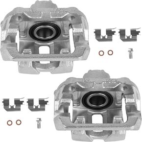 Autoround Rear Disc Brake Caliper Assembly 19B2929 19B2928 with Bracket fit for Honda Odyssey 2005 2006 2007 2008 2009 2010, Both Driver Passenger Side