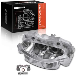A-Premium Disc Brake Caliper Assembly with Bracket Compatible with Select Nissan Models - Frontier 1999 2000 2001 2002, V6 3.3L - Front Right Passenger Side