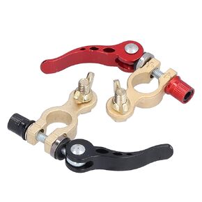 Battery Terminal Connectors, 2PCS Positive Negative Car Battery Terminals Clamp Connector, Quick Release Disconnect for Car Truck RV Vehicles