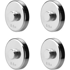 Northdeer Weight Plates for Steel Dumbbells 4 Pieces 0.5lb 1.5lb 2.5lb 3lb 5lb 7.5lb (Standard-Finish)
