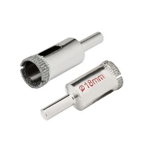uxcell 16mm, 18mm Diamond Coated Hole Saw Drill Bits for Glass Ceramic Tile Marble Rock Porcelain 10pcs
