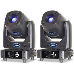 LED DJ Spot 100W Moving Head Light Lyre Spot GOBO Projector 5 Face Prism Professional DMX Stage Lighting for Night Club Dance Floor