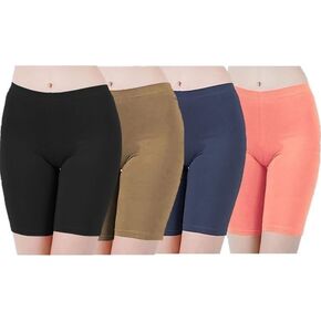 Womens Boy Shorts panties Under Dress Anti Chafing Soft Underwear boxer Short Regular Plus Size 4 Pack combo in Saudi Arabia