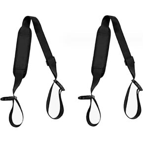 Sewzig 2 Pack Carry Strap for Beach Chair Folding Chair, Adjustable Camp Chair Replacement Universal Folding Chair Carry Strap for Beaches Camping Backpacking Picnics Outdoor, Black