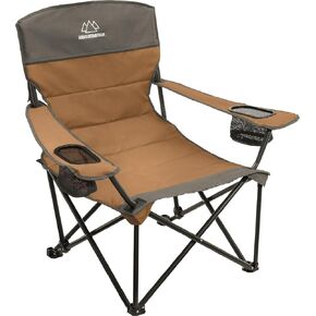 Quilted Standard Camping Chair with Padded Seat and Back for Camping/Hiking/Backpacking Made by Caddis Sports Inc. (Standard Chair (Blue))
