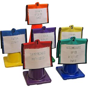 Set of 6 Cone Folders (Double Sided Pockets That fit Over Your Cones)