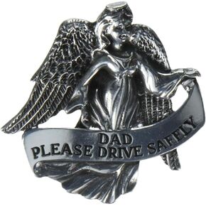 Cathedral Art Auto Visor Clip, Dad Drive Safely, 2-3/8-Inch