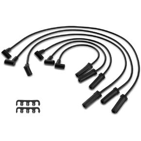 A-Premium Ignition Spark Plug Wires Set of 6 Compatible with Buick Regal Century Riviera & Chevrolet Lumina APV & Oldsmobile 88 98 Silhouette & Pontiac Bonneville