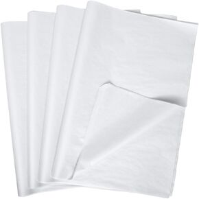 Paper Mart White Tissue Paper Bulk Quantity, 960 Sheets, Acid Free Tissue Paper for Storage, 20 x 30 Inch Sheets