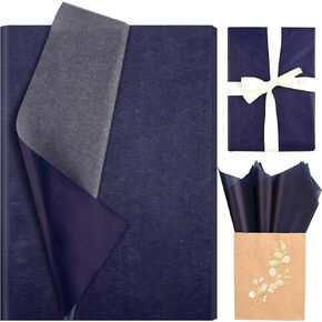 Bolsome 50 Sheets 28×20 Inches Navy Blue Tissue Paper for Gift Wrapping Dark Blue Tissue Paper for Gift Bags for Birthday Graduation Baby Shower DIY Craft