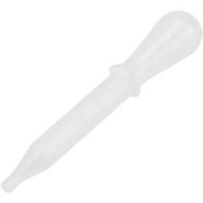 TOPINCN Plastic Pipette Eye Droppers Transfer Single Wrap Sterile Liquids Mix Transfer Pipette Airbrush Paint 100 PCS