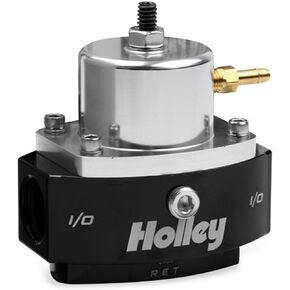 Holley Performance 12-880 Adjustable Billet By-Pass Fuel Regulator, Black (12880)