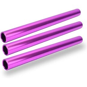 Keenso Relay Race Baton, 3 Pcs Aluminum Alloy Track and Field Relay Baton Sports Relay Race Baton Track and Field Sprint Match Batons